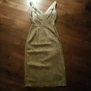 Stop Staring fitted silver dress